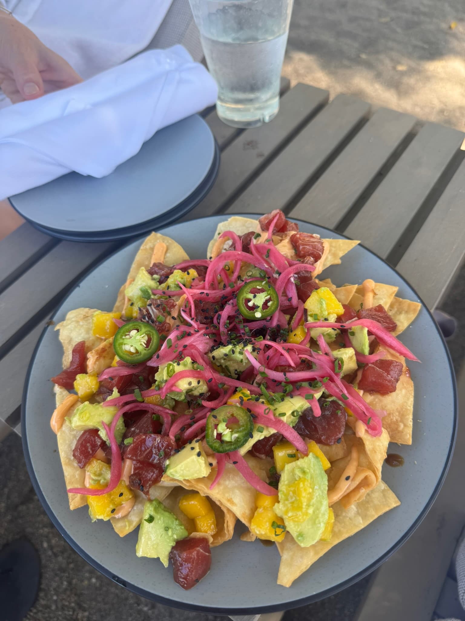Tuna nachos